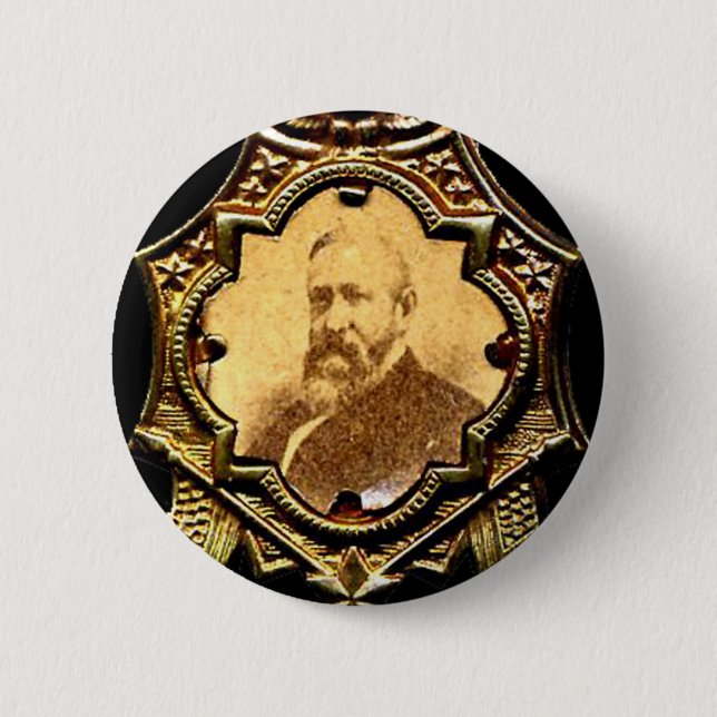 Macaron Rond 5 Cm Harrison Eagle - bouton (Devant)