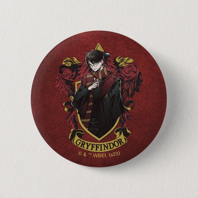 Macaron Rond 5 Cm HARRY POTTER™ | Anime HARRY POTTER™ Crest (Devant)