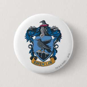 Macaron Rond 5 Cm Harry Potter   Armoiries de Ravenclaw