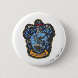 Macaron Rond 5 Cm Harry Potter   Blason classique de Serdaigle