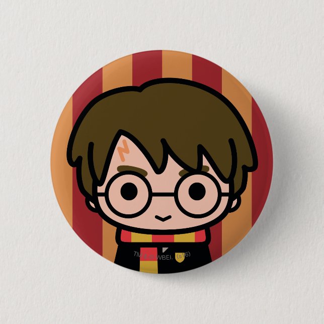 Macaron Rond 5 Cm Harry Potter Cartoon Caractère Art (Devant)