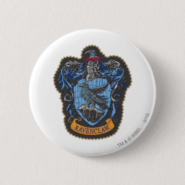 Macaron Rond 5 Cm Harry Potter | Classic Crest de Ravenclaw (Devant)