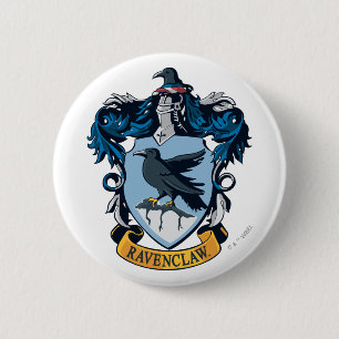 Macaron Rond 5 Cm Harry Potter    Gothic Ravenclaw Crest