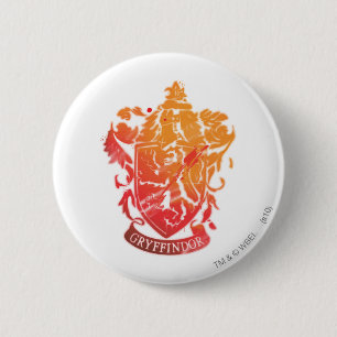 Macaron Rond 5 Cm Harry Potter   Gryffindor Crest - Splissé