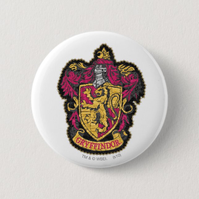 Macaron Rond 5 Cm Harry Potter | Gryffindor House Crest (Devant)