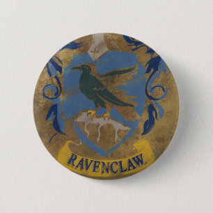 Macaron Rond 5 Cm Harry Potter   Peinture Rustique Ravenclaw