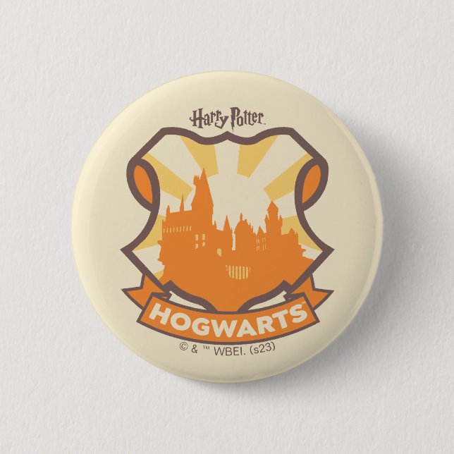 Macaron Rond 5 Cm HARRY POTTER™ | Summer Magic HOGWARTS™ Crest (Devant)