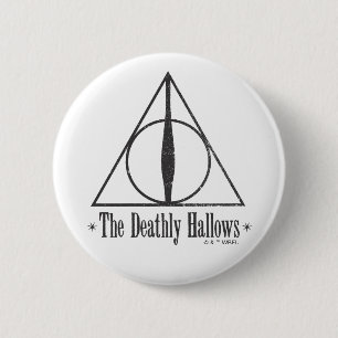Macaron Rond 5 Cm Harry Potter The Deathly Hallows Emblem