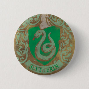 Macaron Rond 5 Cm Harry Potter   Vintage Slytherin