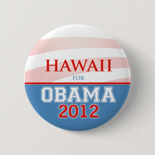 Macaron Rond 5 Cm HAWAÏ pour Obama 2012