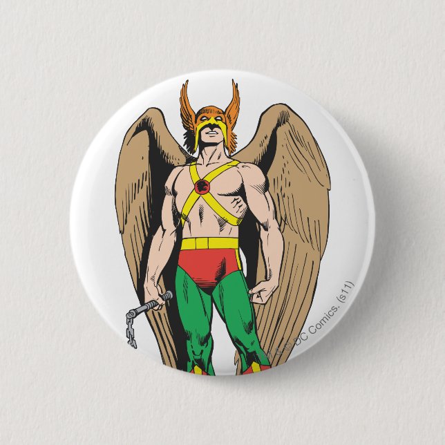 Macaron Rond 5 Cm Hawkman (Devant)