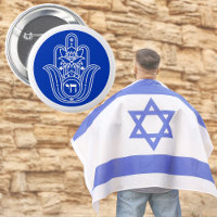 Hébreu bleu Chai main juive Miriam Hamsa