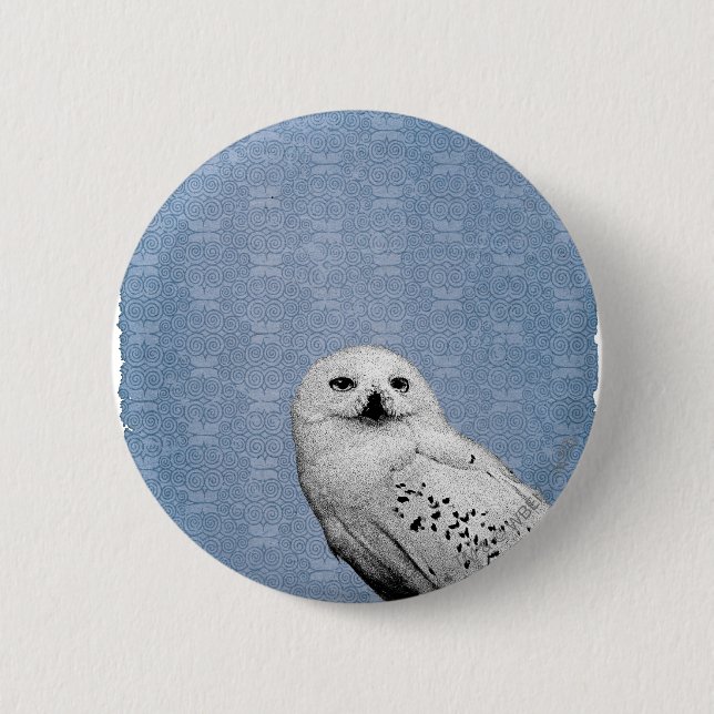 Macaron Rond 5 Cm Hedwig 2 (Devant)