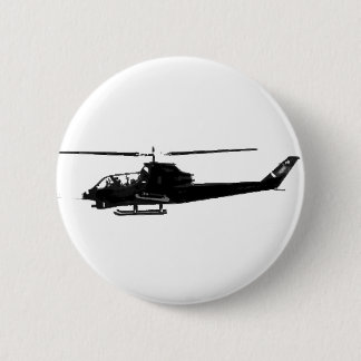 MACARON ROND 5 CM HÉLICOPTÈRE