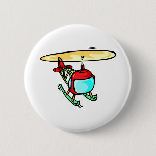 Macaron Rond 5 Cm Hélicoptère mignon