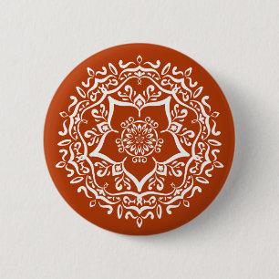 Macaron Rond 5 Cm Henna Mandala
