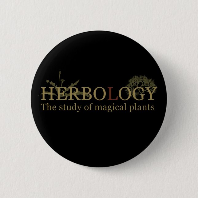 Macaron Rond 5 Cm herbologie (Devant)