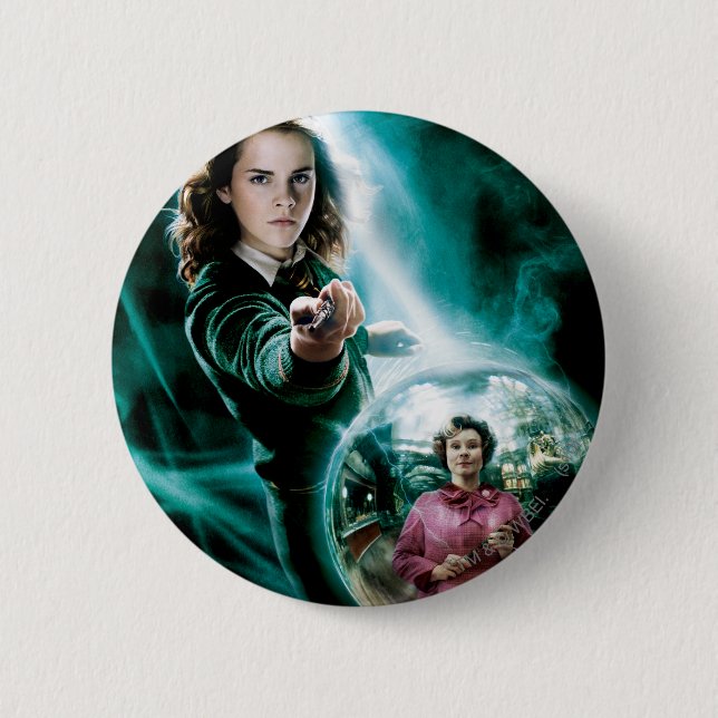Macaron Rond 5 Cm Hermione Granger et le professeur Umbridge (Devant)
