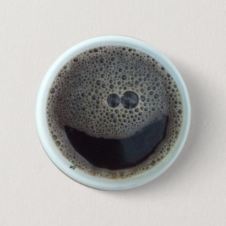 Macaron Rond 5 Cm Heure pour le visage de café