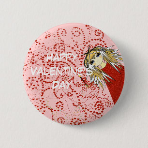 Macaron Rond 5 Cm Heureuse Sainte-Valentin