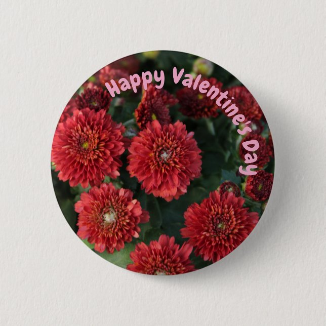 Macaron Rond 5 Cm Heureuse Sainte-Valentin (Devant)