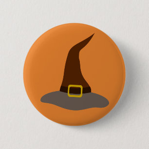 Macaron Rond 5 Cm Heureuse sorcière d'Halloween
