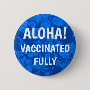 Macaron Rond 5 Cm Hibiscus Pareau vacciné hawaïen en détresse