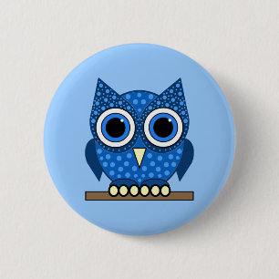 Macaron Rond 5 Cm hibou