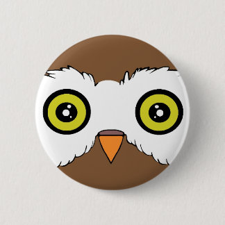 Macaron Rond 5 Cm Hibou 1