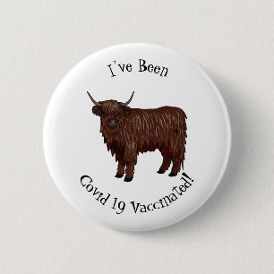Macaron Rond 5 Cm Highland cow