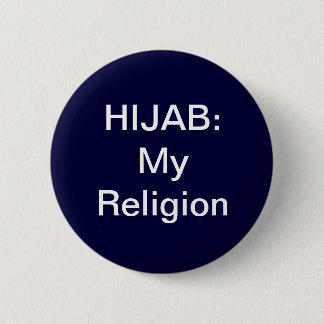 Macaron Rond 5 Cm Hijab : Bouton de ma religion