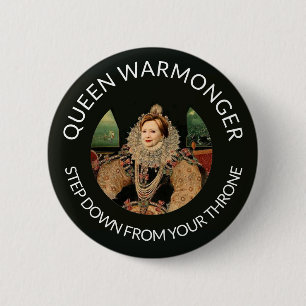 Macaron Rond 5 Cm Hillary Clinton alias Queen Warmonter