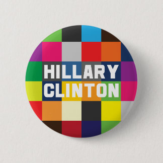 Macaron Rond 5 Cm Hillary Clinton colorée 2016 boutons