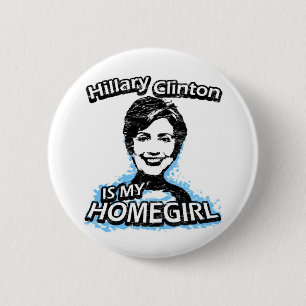 Macaron Rond 5 Cm Hillary Clinton est mon homegirl