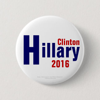 Macaron Rond 5 Cm Hillary Clinton pour le président 2016 des