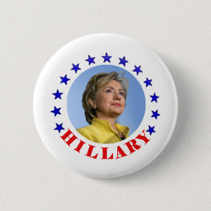 Macaron Rond 5 Cm Hillary Clinton pour Presidenty 2016