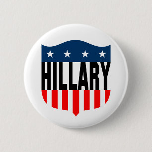 Macaron Rond 5 Cm hillary clinton : stars & rayures :
