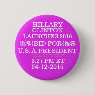 Macaron Rond 5 Cm HILLARY LAUNCHS OFFERTE POUR le PRÉSIDENT