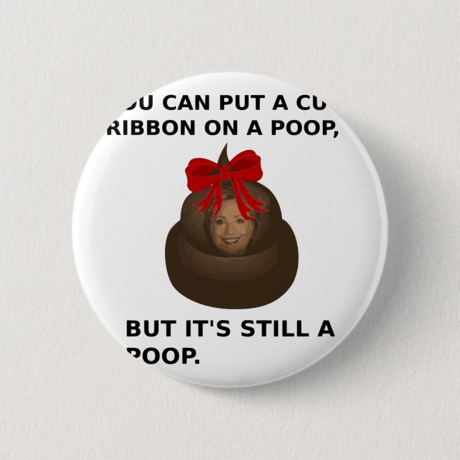 Macaron Rond 5 Cm Hillary Poop (Devant)