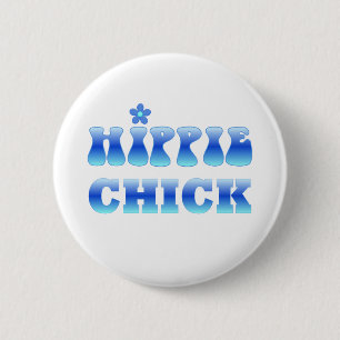 Macaron Rond 5 Cm HIPPIE cHICK