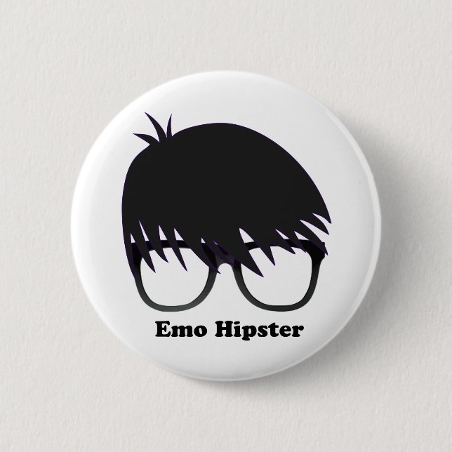 Macaron Rond 5 Cm Hippie d'Emo (Devant)