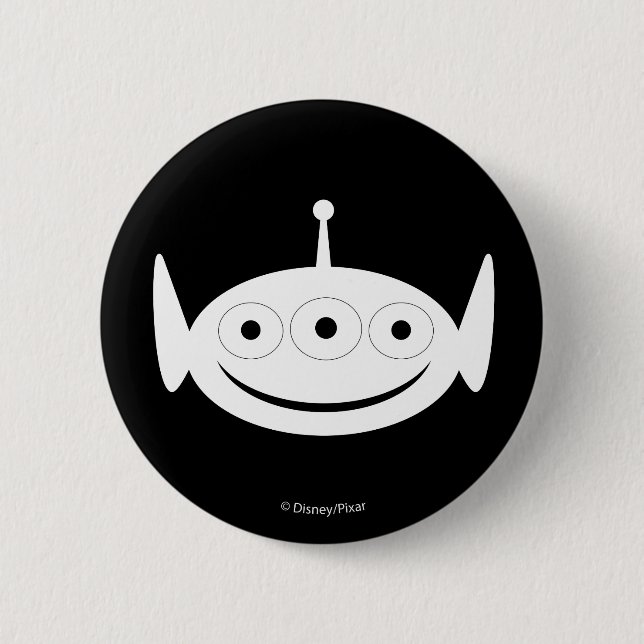 Macaron Rond 5 Cm Histoire du jouet | MOTIF ALIEN (Devant)