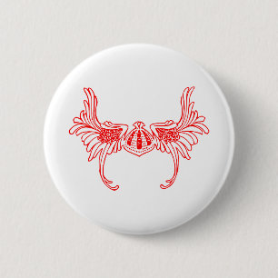 Macaron Rond 5 Cm Histoire médiévale Chevalier Guerrier Vieille épée