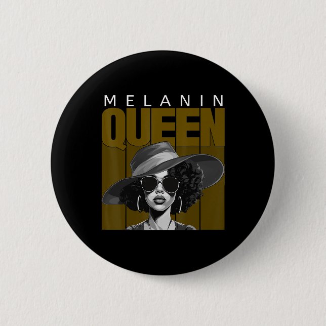 Macaron Rond 5 Cm Histoire noire afro-américaine - JunetDix Melani (Devant)