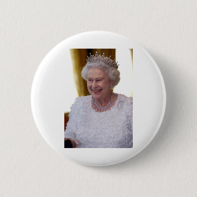 Macaron Rond 5 Cm HM Queen Elizabeth II Dublin (Devant)