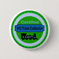 HO collecteur de train Pinback/bouton