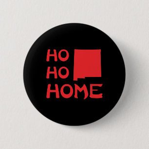 Macaron Rond 5 Cm Ho Ho Accueil Nouveau-Mexique Noël Père Noël