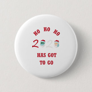 MACARON ROND 5 CM HO HO HO 2020 DOIT ALLER