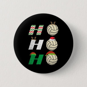 Macaron Rond 5 Cm Ho Ho Ho - Joueur de l'équipe de volley-ball de No