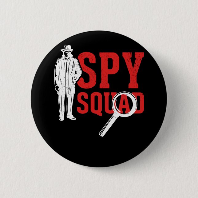 Macaron Rond 5 Cm Hobby Detective Friends Crime Drôle Enquêteur (Devant)